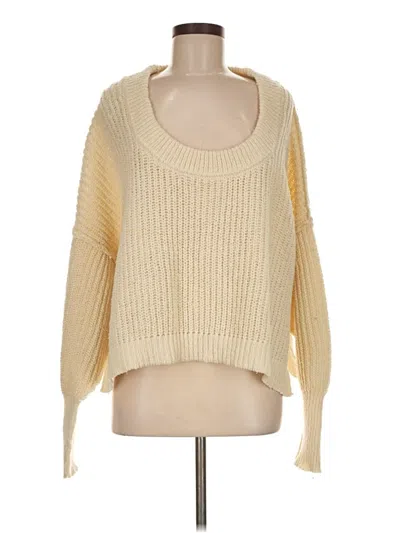 Pre-owned Altar'd State Pullover Sweater In Yellow