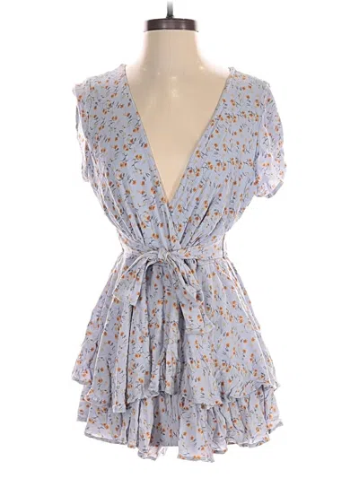 Pre-owned Altar'd State Romper In Blue