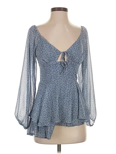 Pre-owned Altar'd State Romper In Blue