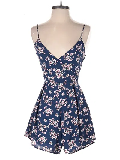 Pre-owned Altar'd State Romper In Blue