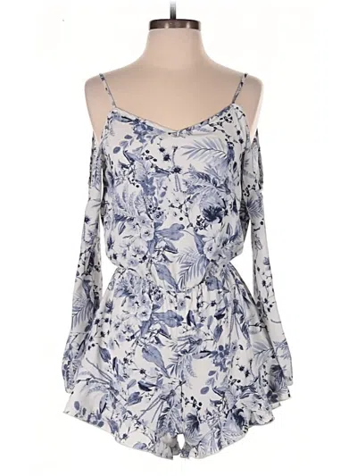 Pre-owned Altar'd State Romper In Blue