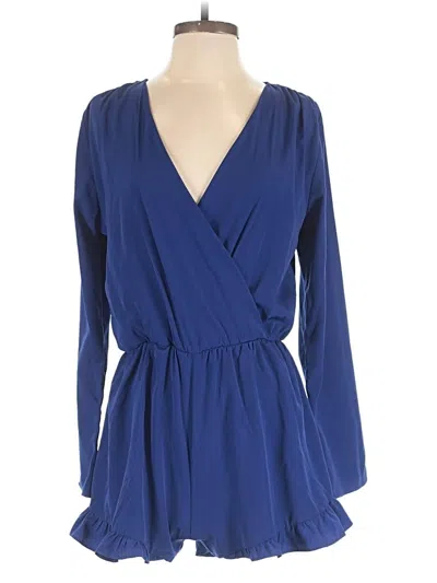 Pre-owned Altar'd State Romper In Blue