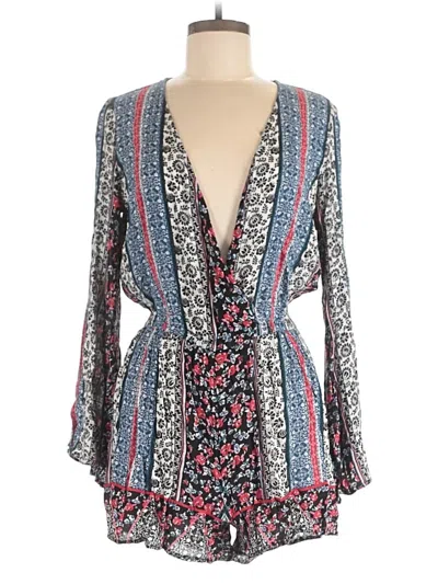 Pre-owned Altar'd State Romper In Blue