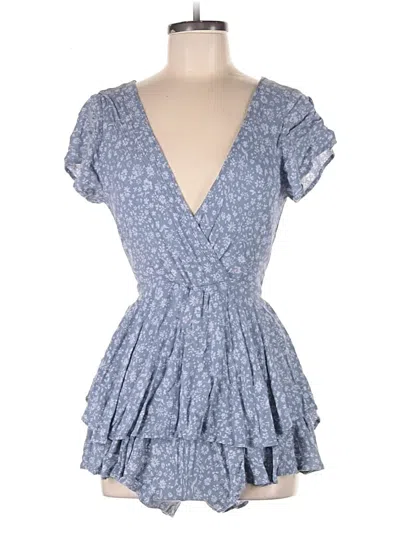 Pre-owned Altar'd State Romper In Blue