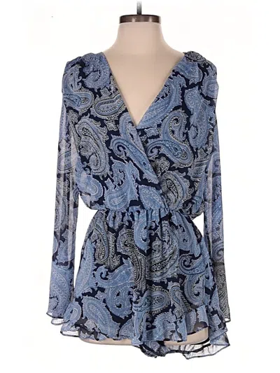 Pre-owned Altar'd State Romper In Blue