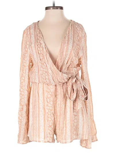 Pre-owned Altar'd State Romper In Brown