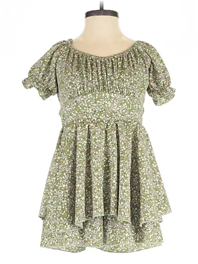 Pre-owned Altar'd State Romper In Green