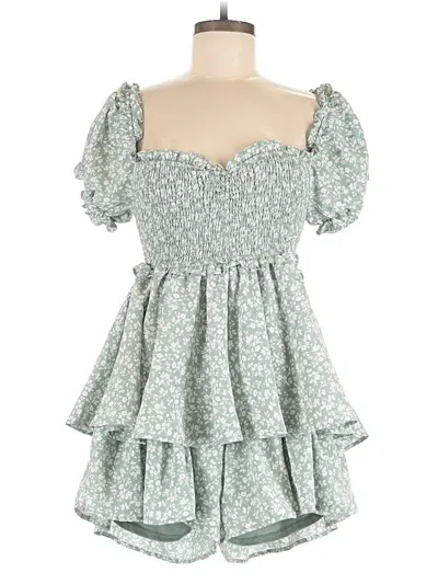 Pre-owned Altar'd State Romper In Green