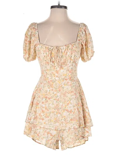 Pre-owned Altar'd State Romper In Ivory