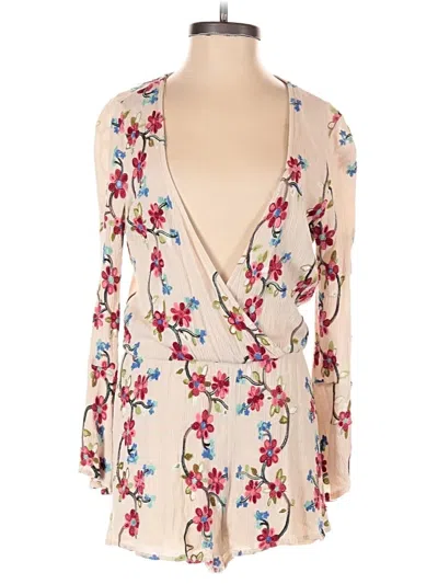 Pre-owned Altar'd State Romper In Ivory