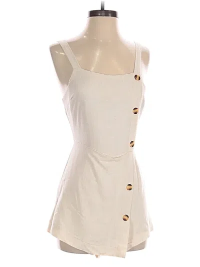Pre-owned Altar'd State Romper In Ivory