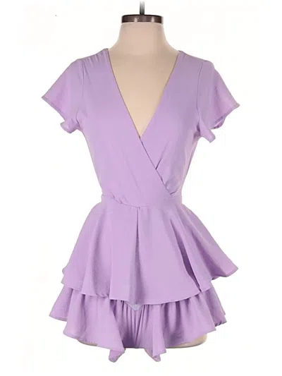 Pre-owned Altar'd State Romper In Purple