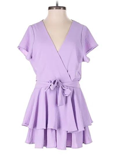Pre-owned Altar'd State Romper In Purple