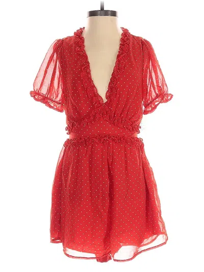 Pre-owned Altar'd State Romper In Red