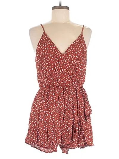 Pre-owned Altar'd State Romper In Red