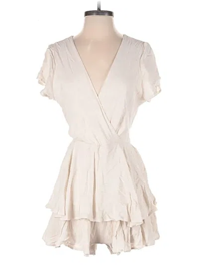 Pre-owned Altar'd State Romper In White