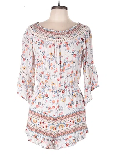 Pre-owned Altar'd State Romper In White