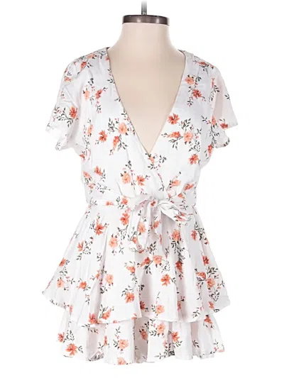 Pre-owned Altar'd State Romper In White