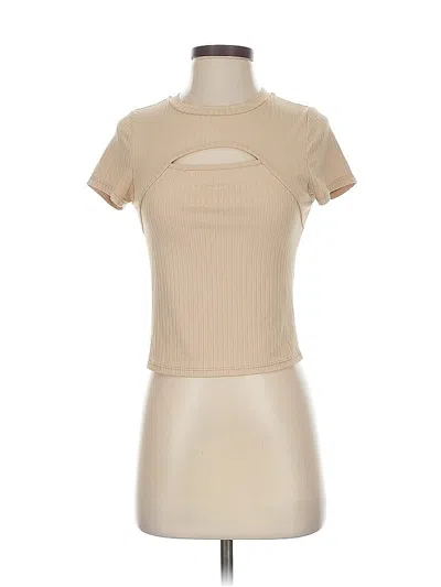 Pre-owned Altar'd State Short Sleeve T-shirt In Brown