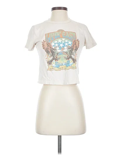 Pre-owned Altar'd State Short Sleeve T-shirt In White