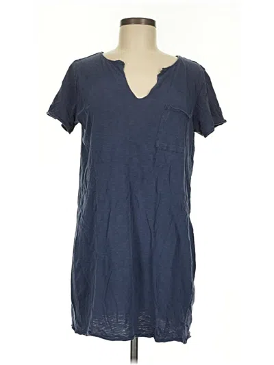 Pre-owned Altar'd State Short Sleeve Top Blue V-neck Tops