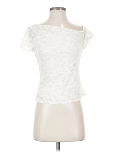 Altar'd State Short Sleeve Top Ivory Sweetheart Neckline Tops In White