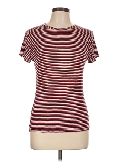 Pre-owned Altar'd State Short Sleeve T-shirt In Burgundy