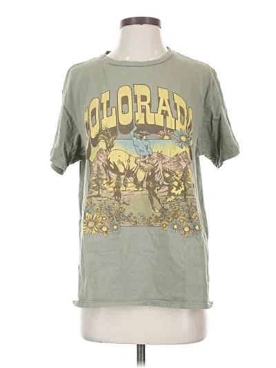 Pre-owned Altar'd State Short Sleeve T-shirt In Green