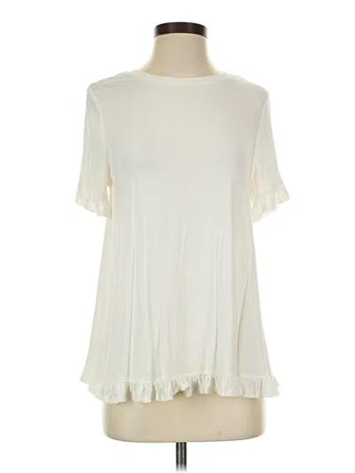 Pre-owned Altar'd State Short Sleeve T-shirt In Ivory