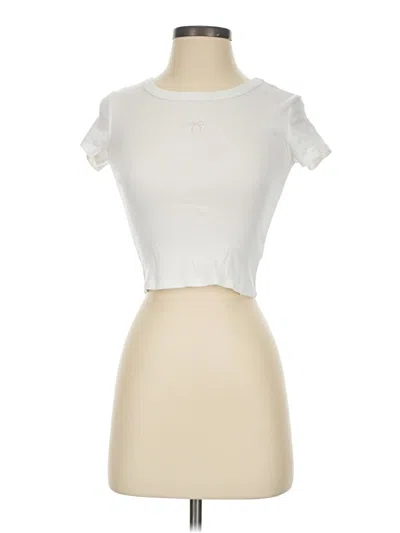 Pre-owned Altar'd State Short Sleeve T-shirt In Ivory