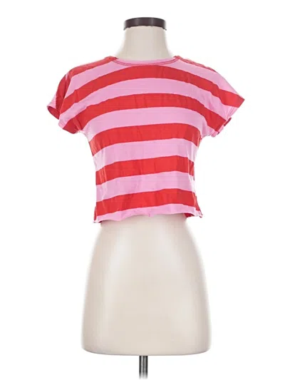 Pre-owned Altar'd State Short Sleeve T-shirt In Pink