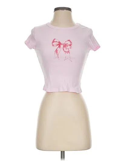 Pre-owned Altar'd State Short Sleeve T-shirt In Pink