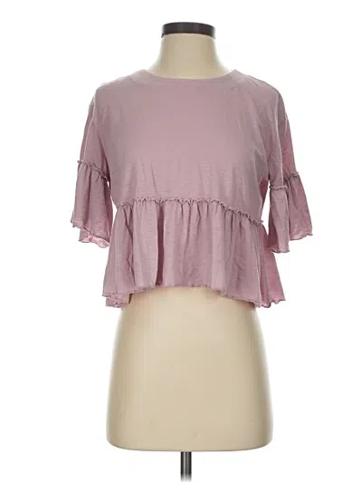Pre-owned Altar'd State Short Sleeve T-shirt In Pink