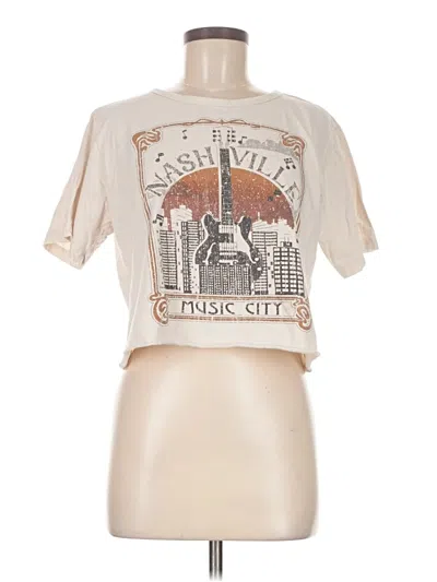 Pre-owned Altar'd State Short Sleeve T-shirt In White