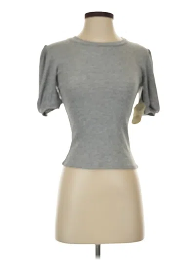 Altar'd State Short Sleeve Turtleneck In Gray