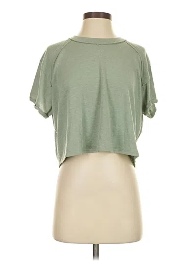 Pre-owned Altar'd State Short Sleeve Turtleneck In Green