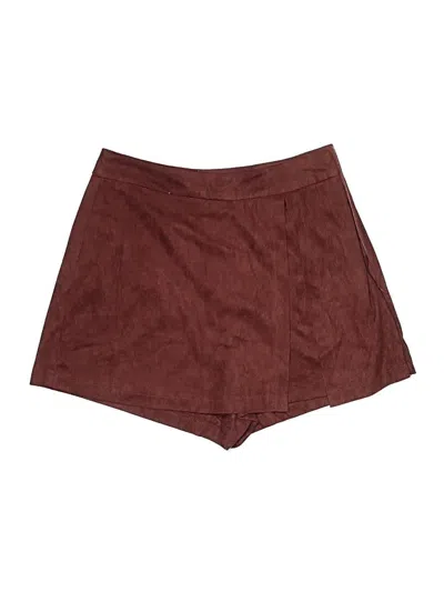 Pre-owned Altar'd State Skort In Burgundy