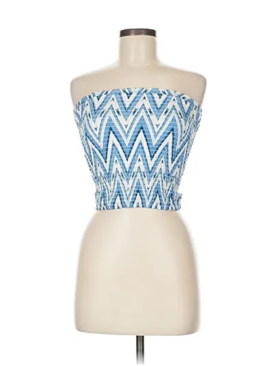 Pre-owned Altar'd State Sleeveless Blouse In Blue