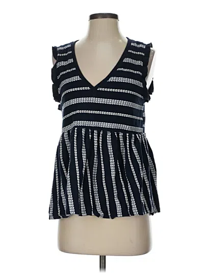 Pre-owned Altar'd State Sleeveless Blouse In Blue