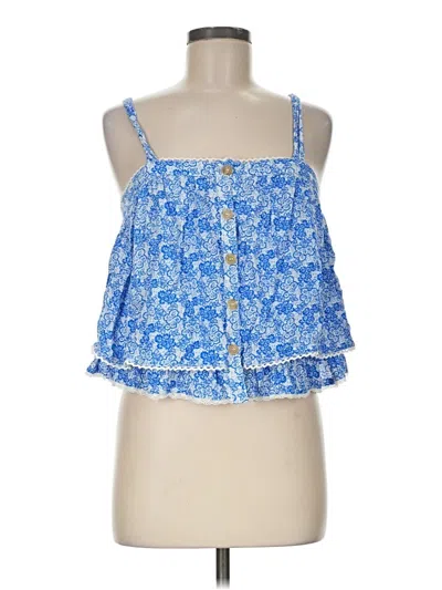 Pre-owned Altar'd State Sleeveless Blouse In Blue