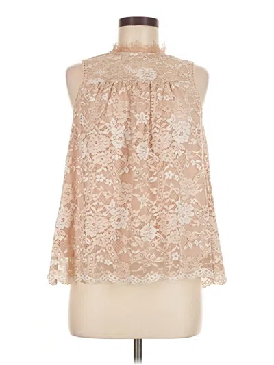 Pre-owned Altar'd State Sleeveless Blouse In Brown