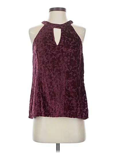 Pre-owned Altar'd State Sleeveless Blouse In Burgundy