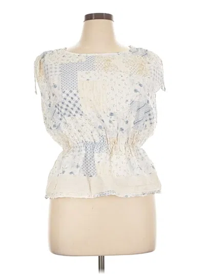 Pre-owned Altar'd State Sleeveless Blouse In Ivory