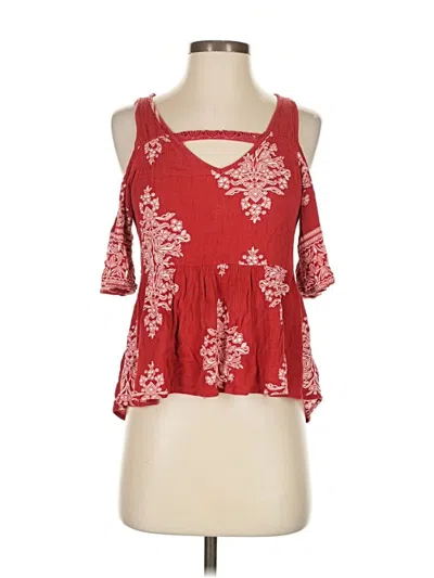 Pre-owned Altar'd State Sleeveless Blouse In Red