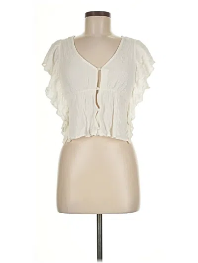 Pre-owned Altar'd State Sleeveless Blouse In White