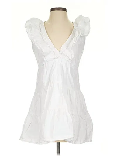 Pre-owned Altar'd State Sleeveless Blouse In White