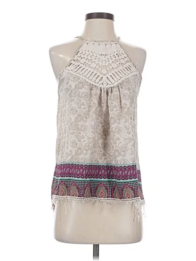 Pre-owned Altar'd State Sleeveless Blouse In White