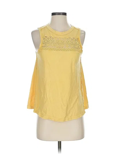 Pre-owned Altar'd State Sleeveless Blouse In Yellow