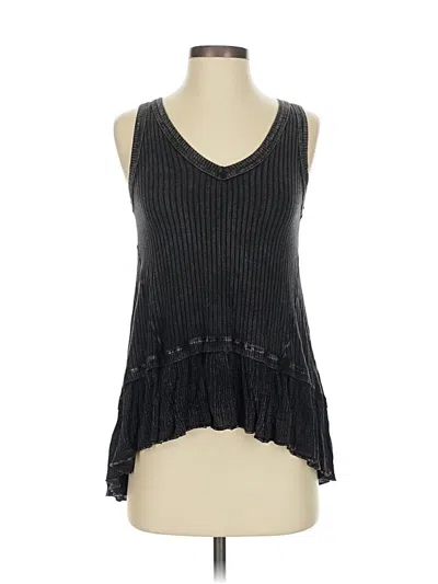 Pre-owned Altar'd State Sleeveless Top Black V Neck Tops