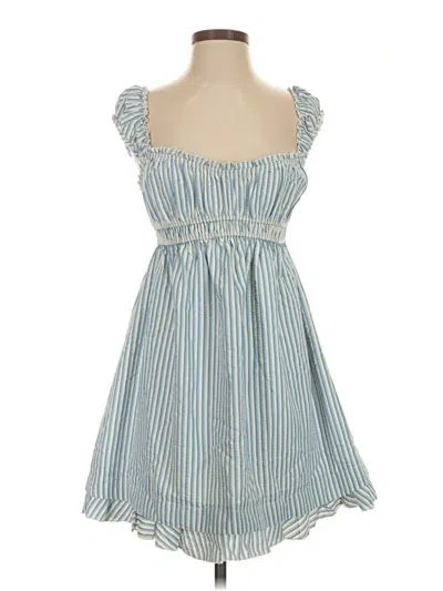 Pre-owned Altar'd State Sleeveless Top Blue Sweetheart Neckline Tops